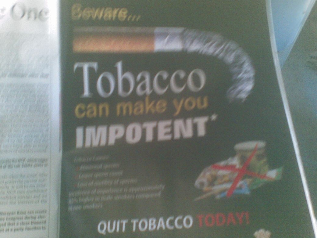 Tobacco can put you off